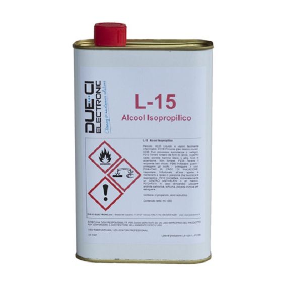Alcool isopropilico tanica da 1l L-15 DUE-CI Alcool isopropilico tanica da 1l L-15 DUE-CI